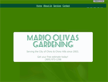 Tablet Screenshot of marioolivasgardening.com